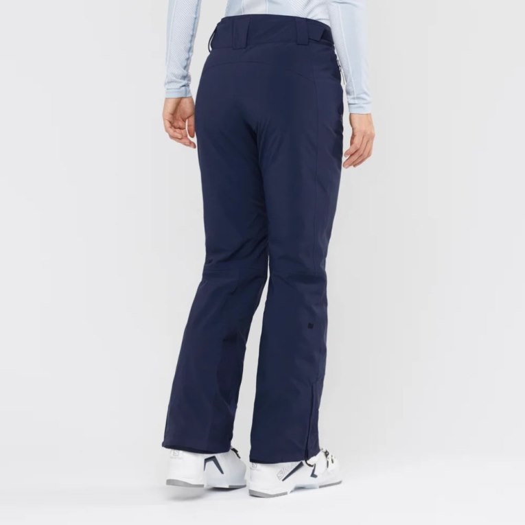 Navy Salomon The Brilliant Women's Ski Pants | IE ZW2194